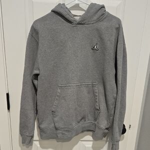 Jordan Gray Pullover Hoodie with Jumpman Patch